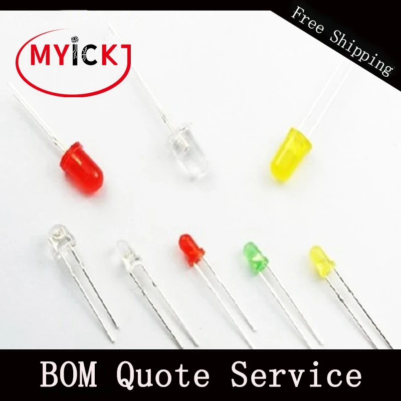 100pcs=5kinds X 20pcs 5mm LED Light Assorted Kit DIY LEDs Set White Yellow Red Green Blue
100pcs=5kinds X 20pcs 5mm LED Light Assorted Kit DIY LEDs Set White Yellow Red Green Blue