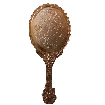 Vintage Handhold Makeup Mirror Pink Repousse Floral Oval Round Cosmetic Hand Held Mirror With Handle For Ladies Beauty Dresser
Vintage Handhold Makeup Mirror Pink Repousse Floral Oval Round Cosmetic Hand Held Mirror With Handle For Ladies Beauty Dresser