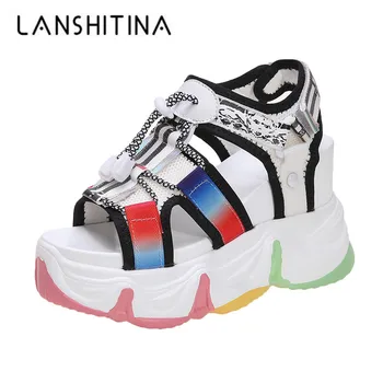 Mix Color Chunky Platform Sandals Women Summer 2020 Hollow Out Wedge Heels Beach Sandals Woman Thick Bottom Gladiator Slippers
Mix Color Chunky Platform Sandals Women Summer 2020 Hollow Out Wedge Heels Beach Sandals Woman Thick Bottom Gladiator Slippers