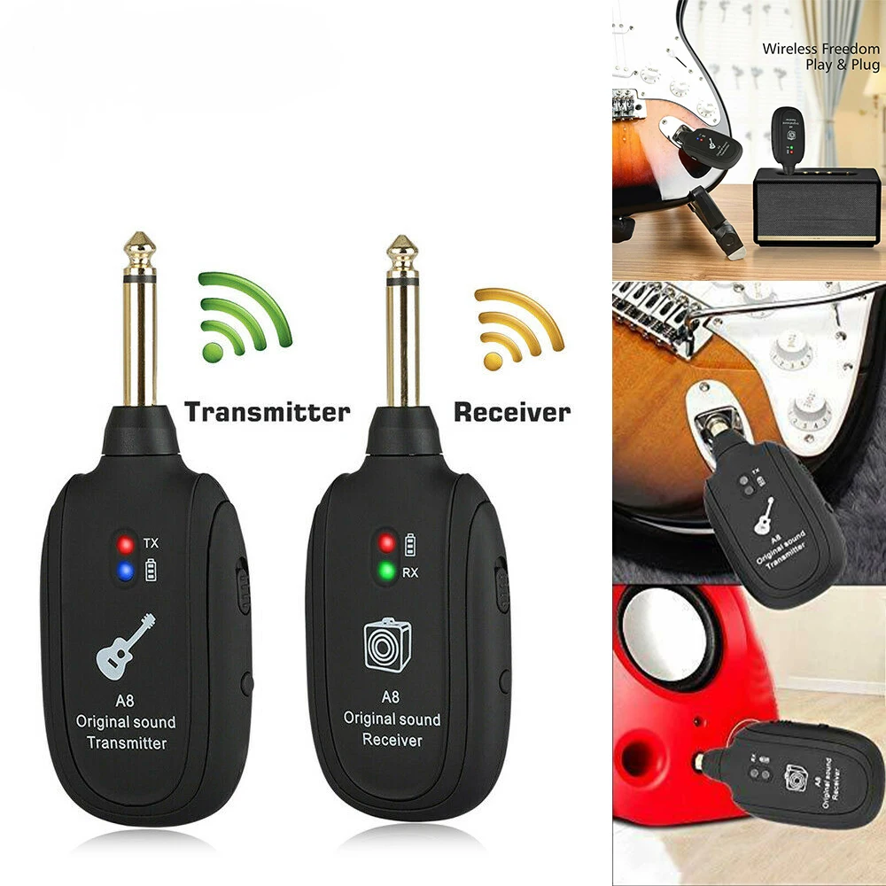 Wireless Guitar каподастр для гитары Transmitter Audio Receiver Built-in Battery Electronic Guitar Violin Drum Musical Equipment
Wireless Guitar каподастр для гитары Transmitter Audio Receiver Built-in Battery Electronic Guitar Violin Drum Musical Equipment