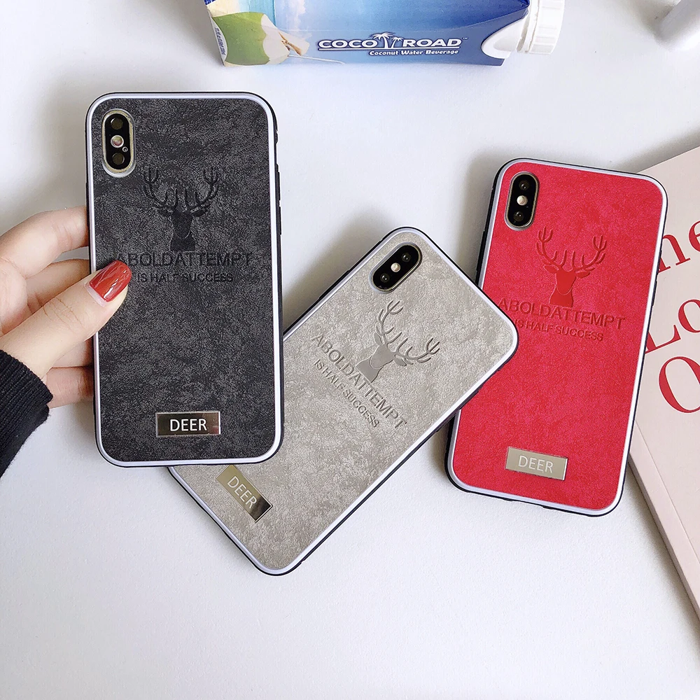 TIKITAKA For iPhone 6 6s 7 8 Plus X XS Max XR Fabric Texture Soft Silicone TPU 3D Deer Print Cloth Pattern Phone Case Cover Capa
TIKITAKA For iPhone 6 6s 7 8 Plus X XS Max XR Fabric Texture Soft Silicone TPU 3D Deer Print Cloth Pattern Phone Case Cover Capa