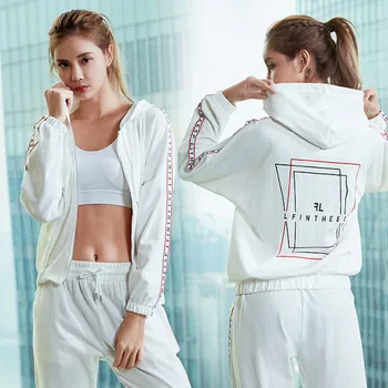 EF564+8182 Sports Suits Hooded Zipper Running Jacket Sets Women Yoga Top Workout Jacket Fitness Tracksuits Training
EF564+8182 Sports Suits Hooded Zipper Running Jacket Sets Women Yoga Top Workout Jacket Fitness Tracksuits Training