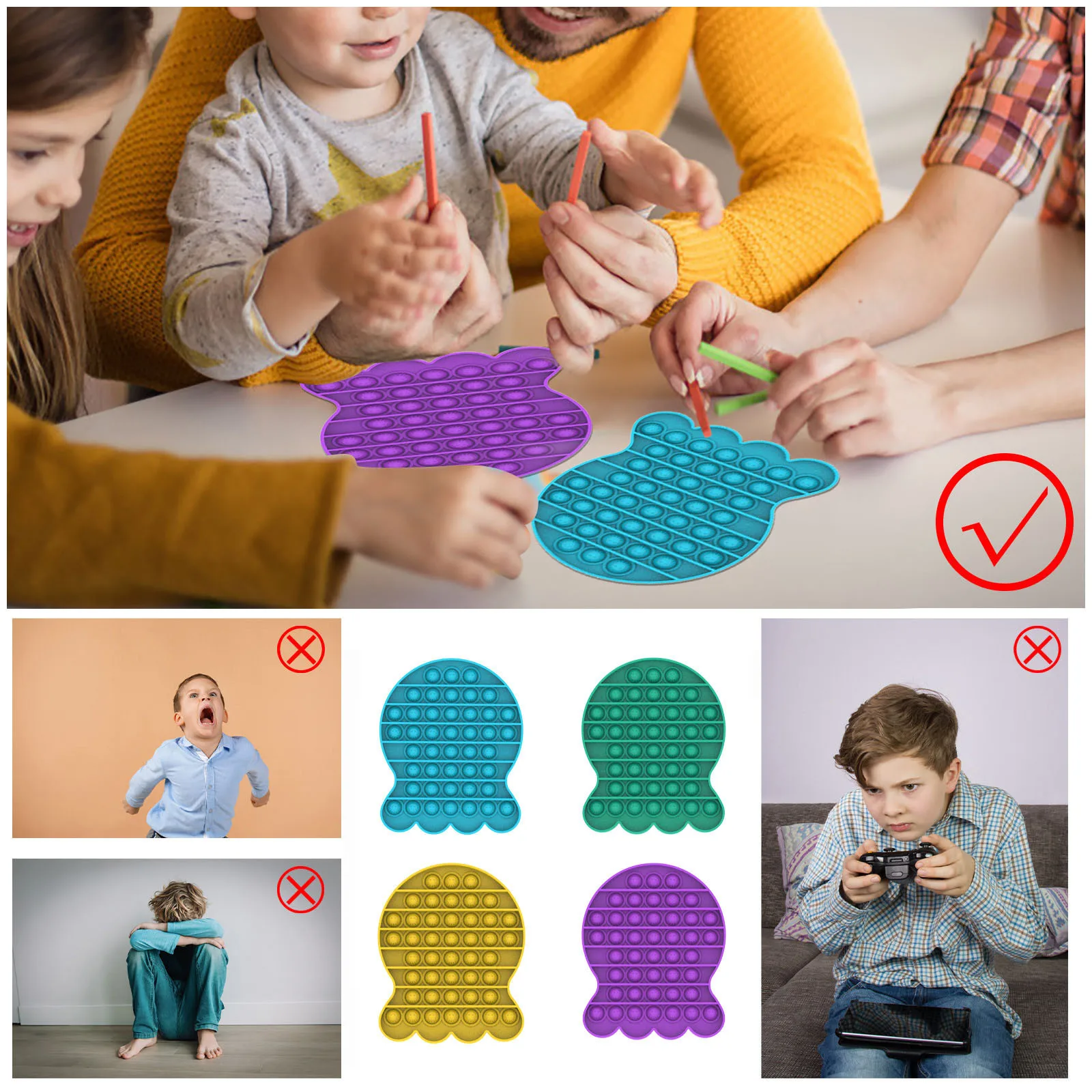 Popit Small Octopu Shape figet toys игѬђки gift for Adult Children Special Needs antistress toy подаѬки на новй год анисѬесс
Popit Small Octopu Shape figet toys игѬђки gift for Adult Children Special Needs antistress toy подаѬки на новй год анисѬесс
