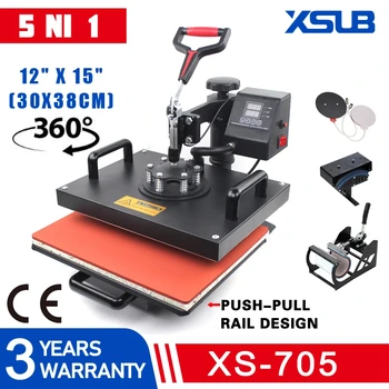 Advanced New Design 5 In 1 Combo Sublimation printer Heat Press Machines printing For Mug/Cap/T shirt/Phone cases
Advanced New Design 5 In 1 Combo Sublimation printer Heat Press Machines printing For Mug/Cap/T shirt/Phone cases
