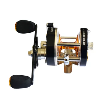 Reel Round Fishing Reel Salmon/Hardhead Bass and Offshore Salt Water 7Bbs 5.2:1 Trolling Carp Reel
Reel Round Fishing Reel Salmon/Hardhead Bass and Offshore Salt Water 7Bbs 5.2:1 Trolling Carp Reel