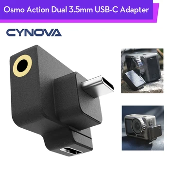 CYNOVA OSMO ACTION Dual 3.5mm/USB-C Adapter Enhances Sound Quality Mic Microphone Adapter for DJI Osmo Action 4K Camera
CYNOVA OSMO ACTION Dual 3.5mm/USB-C Adapter Enhances Sound Quality Mic Microphone Adapter for DJI Osmo Action 4K Camera