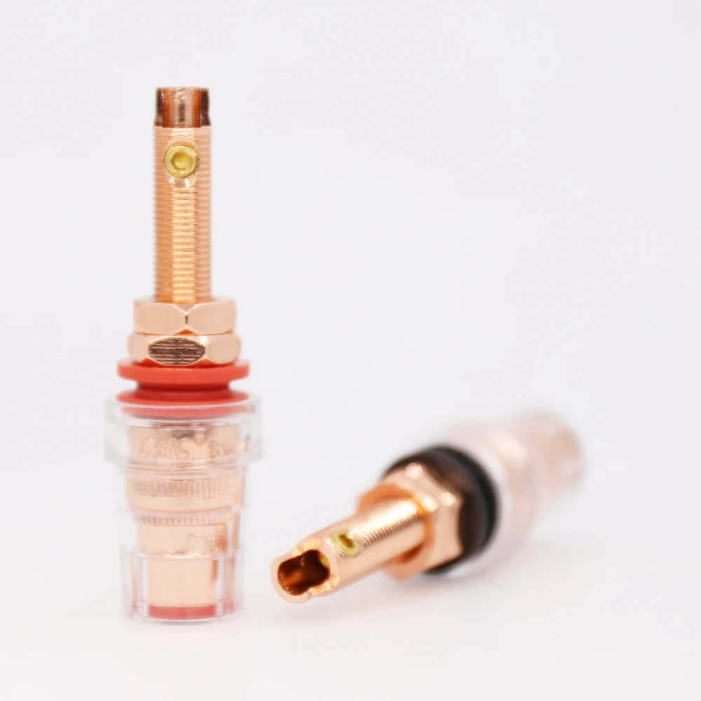 4pcs Red Coppper plated Speaker Amplifier Binding Post Terminal Hi-End Eutectic binding post
4pcs Red Coppper plated Speaker Amplifier Binding Post Terminal Hi-End Eutectic binding post