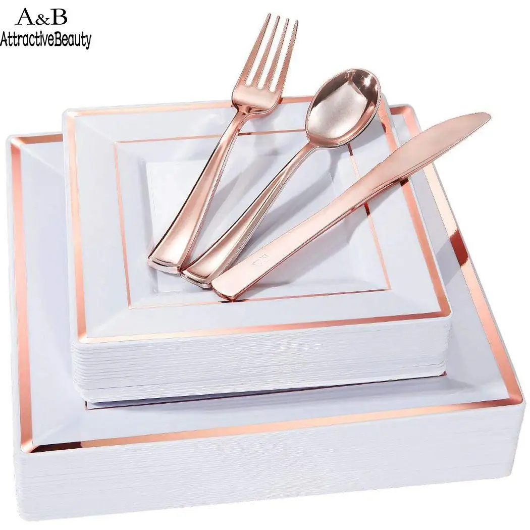 Durable Square Shape Plastic Disposable Plate Party Double Strip Print 6pcs x Tableware 3pcs x Home
Durable Square Shape Plastic Disposable Plate Party Double Strip Print 6pcs x Tableware 3pcs x Home