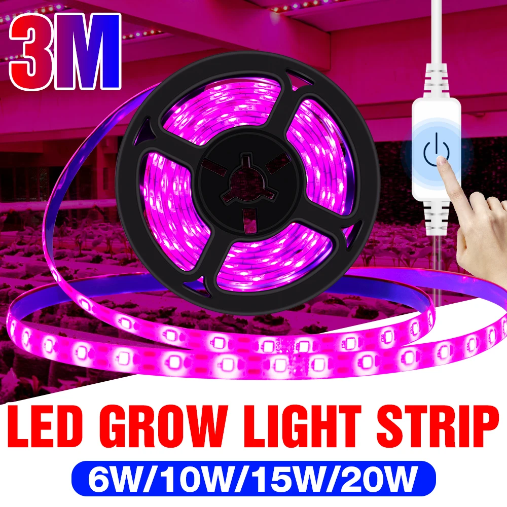 DuuToo Grow Lamp USB Plant Growth Light Strip 1m 2m 3m Full Spectrum LED Phyto Lamp 5V Flower Light LED Seedling Fito Lampara
DuuToo Grow Lamp USB Plant Growth Light Strip 1m 2m 3m Full Spectrum LED Phyto Lamp 5V Flower Light LED Seedling Fito Lampara