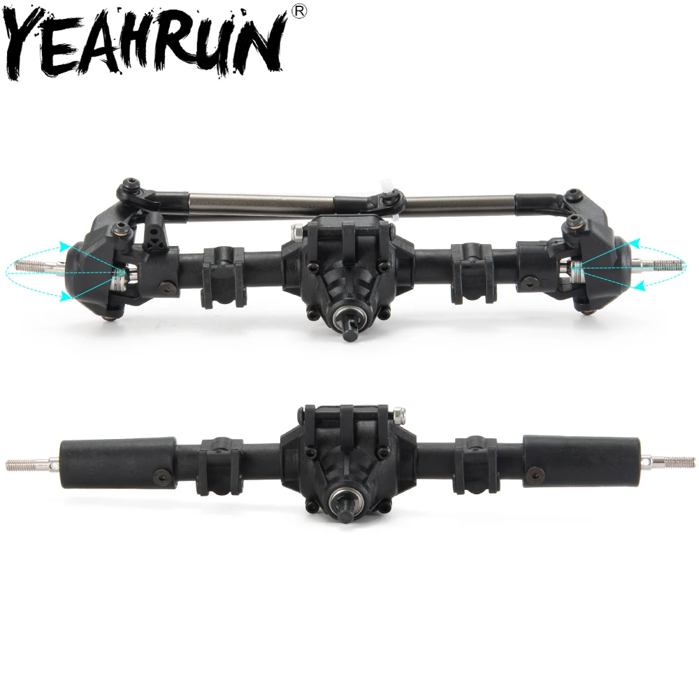 YEAHRUN Front Axle With Lock Front Rear Straight Complete Differential Axle for 1:10 RC Crawler Axial SCX10 II 90046 90047
YEAHRUN Front Axle With Lock Front Rear Straight Complete Differential Axle for 1:10 RC Crawler Axial SCX10 II 90046 90047