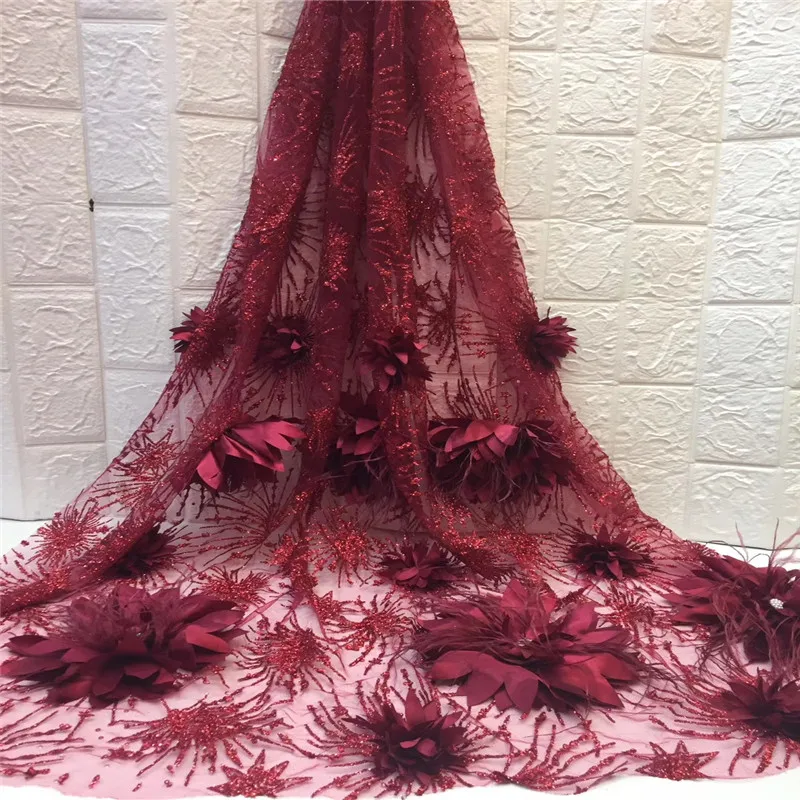 Madison New African Lace Fabric 5 yards 2019 High Quality 3D French Tulle Lace Fabric With Sequins Beads Tulle Laces Material
Madison New African Lace Fabric 5 yards 2019 High Quality 3D French Tulle Lace Fabric With Sequins Beads Tulle Laces Material