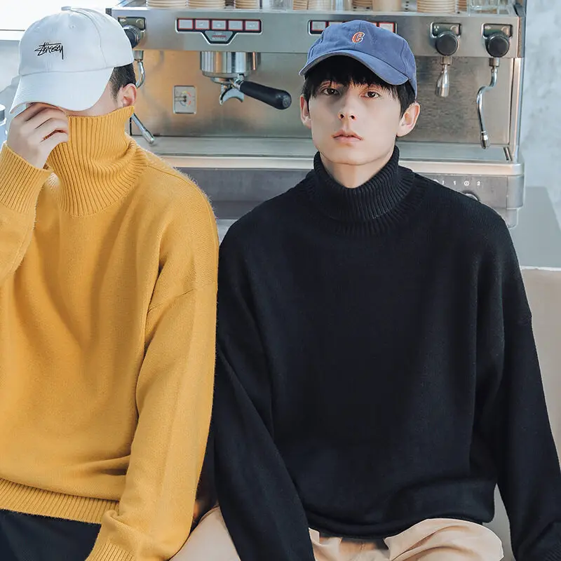 HAWAIFISH Men's Turtleneck Sweater 2021 Men's Casual Thicken Turtleneck Sweater Fall/Winter Warm Pullover Solid Color Sweater
HAWAIFISH Men's Turtleneck Sweater 2021 Men's Casual Thicken Turtleneck Sweater Fall/Winter Warm Pullover Solid Color Sweater