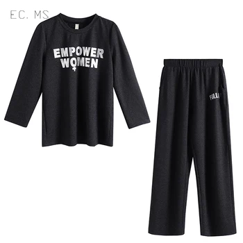 EC. MS Women Tracksuit 2020 Fashion Sweat Pant Twinset 3/4 Sleeve T Shirt Sports Jogger Suit Plus Size Girl Sportswear
EC. MS Women Tracksuit 2020 Fashion Sweat Pant Twinset 3/4 Sleeve T Shirt Sports Jogger Suit Plus Size Girl Sportswear