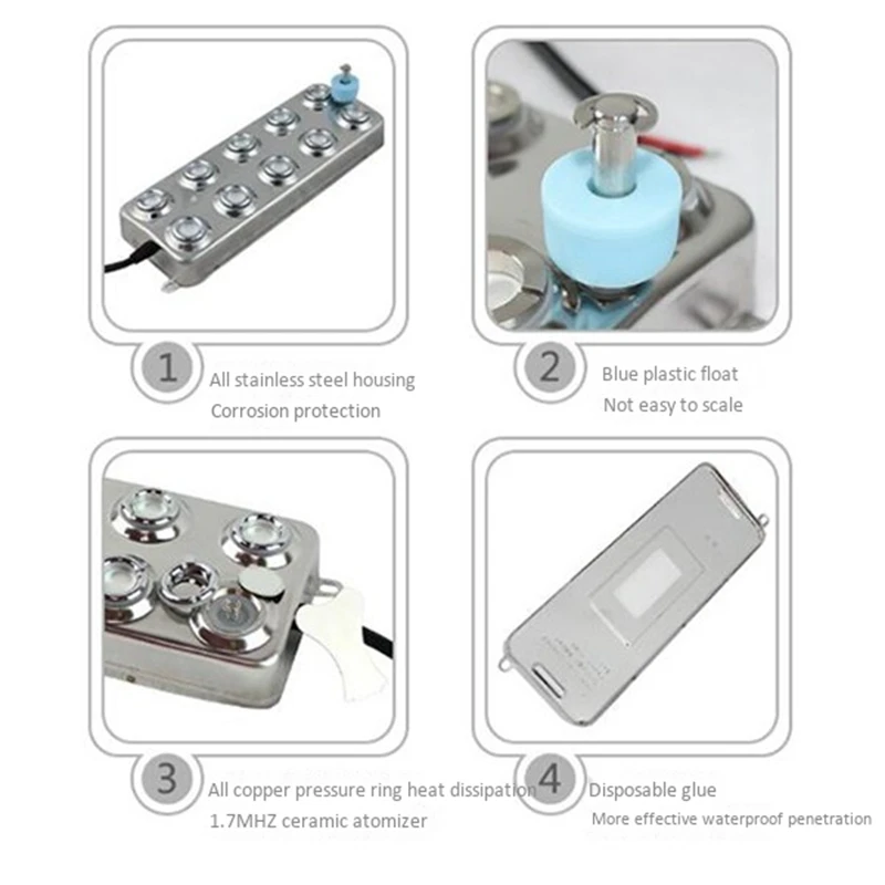 10 Head Fog Machine Mist Maker Industrial Humidifier Ultrasonic Spray Water Fountain Pond Atomizer Without Power Supply
10 Head Fog Machine Mist Maker Industrial Humidifier Ultrasonic Spray Water Fountain Pond Atomizer Without Power Supply