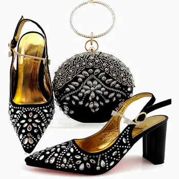 New Design Decoration With Rhinestone Italian Shoes And Bag Set Fashionable Woman Evening Shoes And Bag Set For New Year Party
New Design Decoration With Rhinestone Italian Shoes And Bag Set Fashionable Woman Evening Shoes And Bag Set For New Year Party