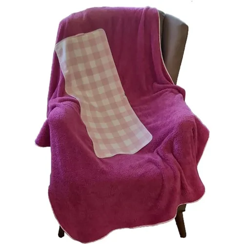 

Ödel Home Zippered Pillow Inside Welsoft Blanket Fuchsia