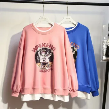 Plus Fat Increase Code Fake Two Piece Top Fat Mm202020 Pack Loose Age Reduction Round Neck Sweater 2263
Plus Fat Increase Code Fake Two Piece Top Fat Mm202020 Pack Loose Age Reduction Round Neck Sweater 2263