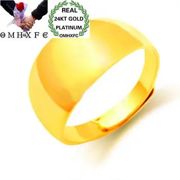 OMHXFC Wholesale European Fashion Woman Unisex Party Birthday Wedding Gift Simple Wide Blank Resizable 24KT Real Gold Ring RI147
OMHXFC Wholesale European Fashion Woman Unisex Party Birthday Wedding Gift Simple Wide Blank Resizable 24KT Real Gold Ring RI147