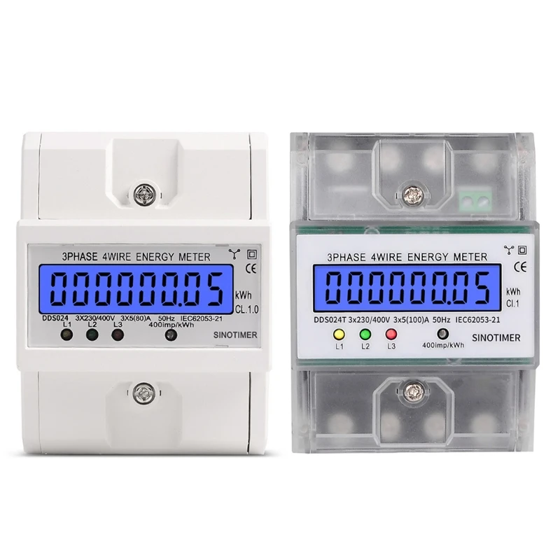 3 Phase 4 Wire Electronic Power Consumption Energy Meter Backlight Display Voltage Current Watt Power Energy Meter
3 Phase 4 Wire Electronic Power Consumption Energy Meter Backlight Display Voltage Current Watt Power Energy Meter