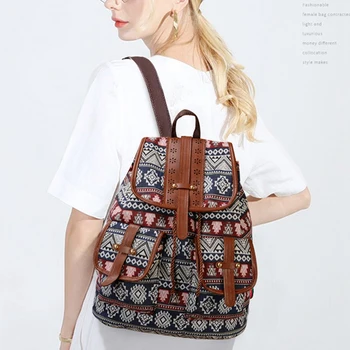 LJL-Fashionable New Ladies Backpack Canvas Printing Casual Backpack Student Backpack Travel Bag Small Backpack
LJL-Fashionable New Ladies Backpack Canvas Printing Casual Backpack Student Backpack Travel Bag Small Backpack