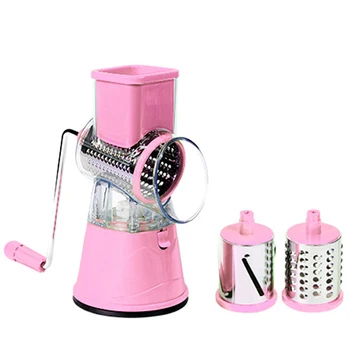 Vegetable Cutter Slicer Kitchen Accessories Multifunctional Round Mandoline Slicer Potato Cheese Kitchen Gadgets - Pink
Vegetable Cutter Slicer Kitchen Accessories Multifunctional Round Mandoline Slicer Potato Cheese Kitchen Gadgets - Pink