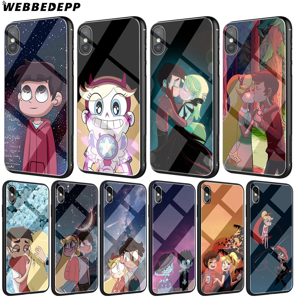 WEBBEDEPP Star vs the Forces of Evil Tempered glass TPU Case for iPhone XS Max XR X 8 7 6 6S Plus
WEBBEDEPP Star vs the Forces of Evil Tempered glass TPU Case for iPhone XS Max XR X 8 7 6 6S Plus