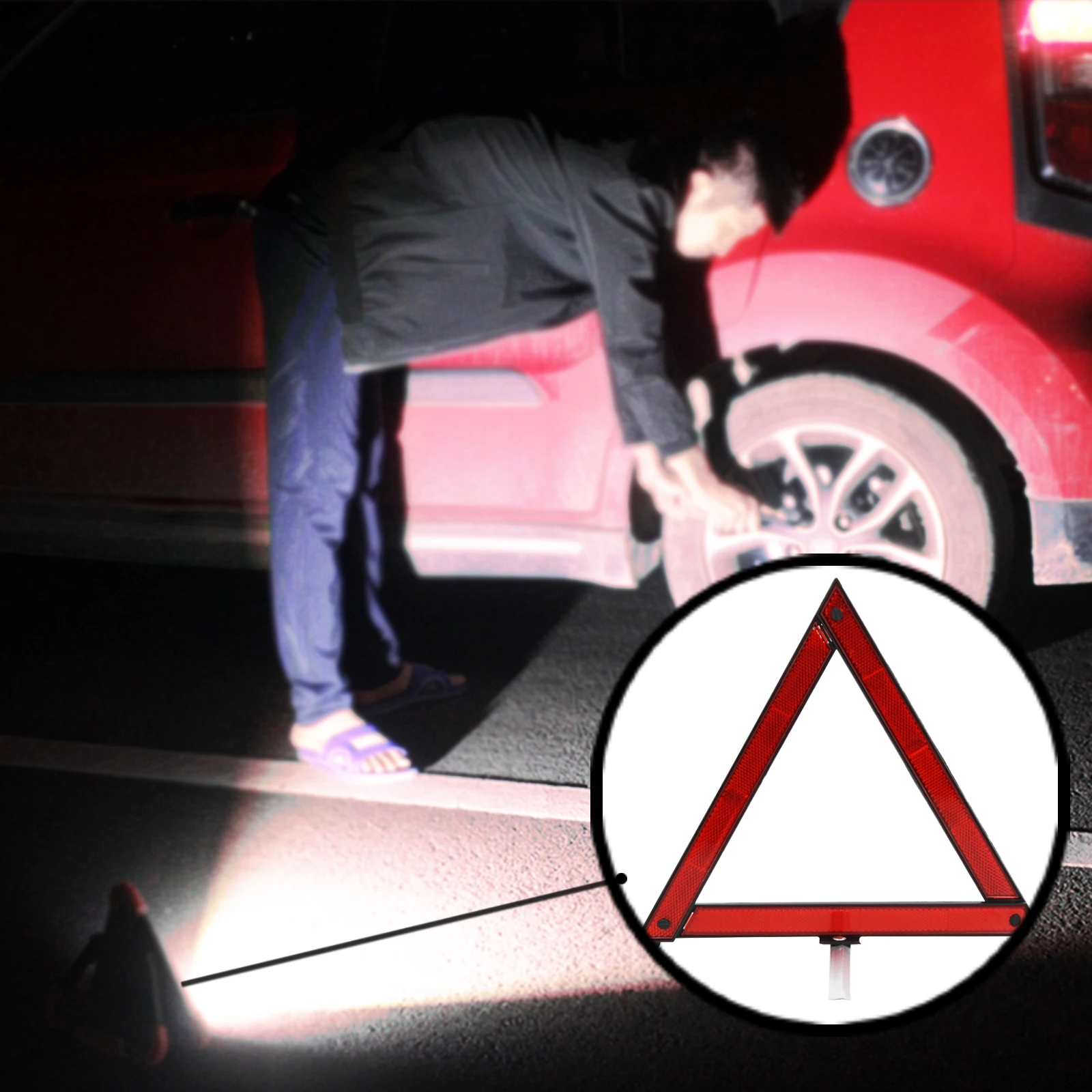 Car Emergency Breakdown Warning Triangle Red Safety Hazard Tripod Folded Stop Sign Reflector reflectante Foldable Night Road
Car Emergency Breakdown Warning Triangle Red Safety Hazard Tripod Folded Stop Sign Reflector reflectante Foldable Night Road