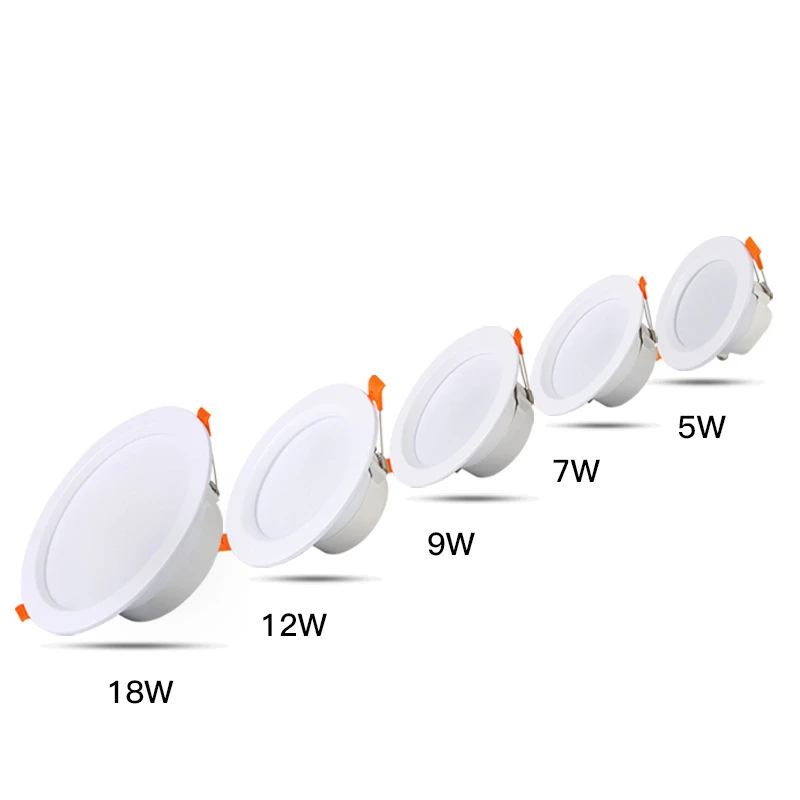 LED Downlights 5W 7W 9W 12W 15W 20W LED Ceiling Lamp Spot Lights AC220V-240V ceiling recessed Lights Indoor Lighting
