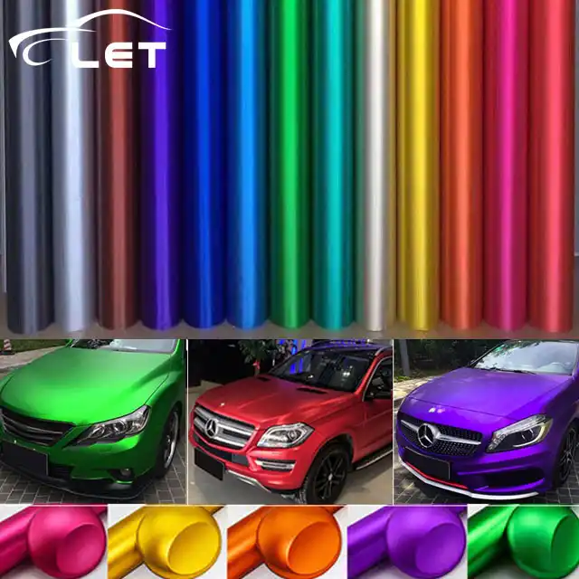 Car Styling Matte Chrome Vinyl Car Wraps Sticker Color Changing Car Sticker With Air Bubble Auto Accessories Car Sticker Car Wrapvinyl Car Wrap Aliexpress