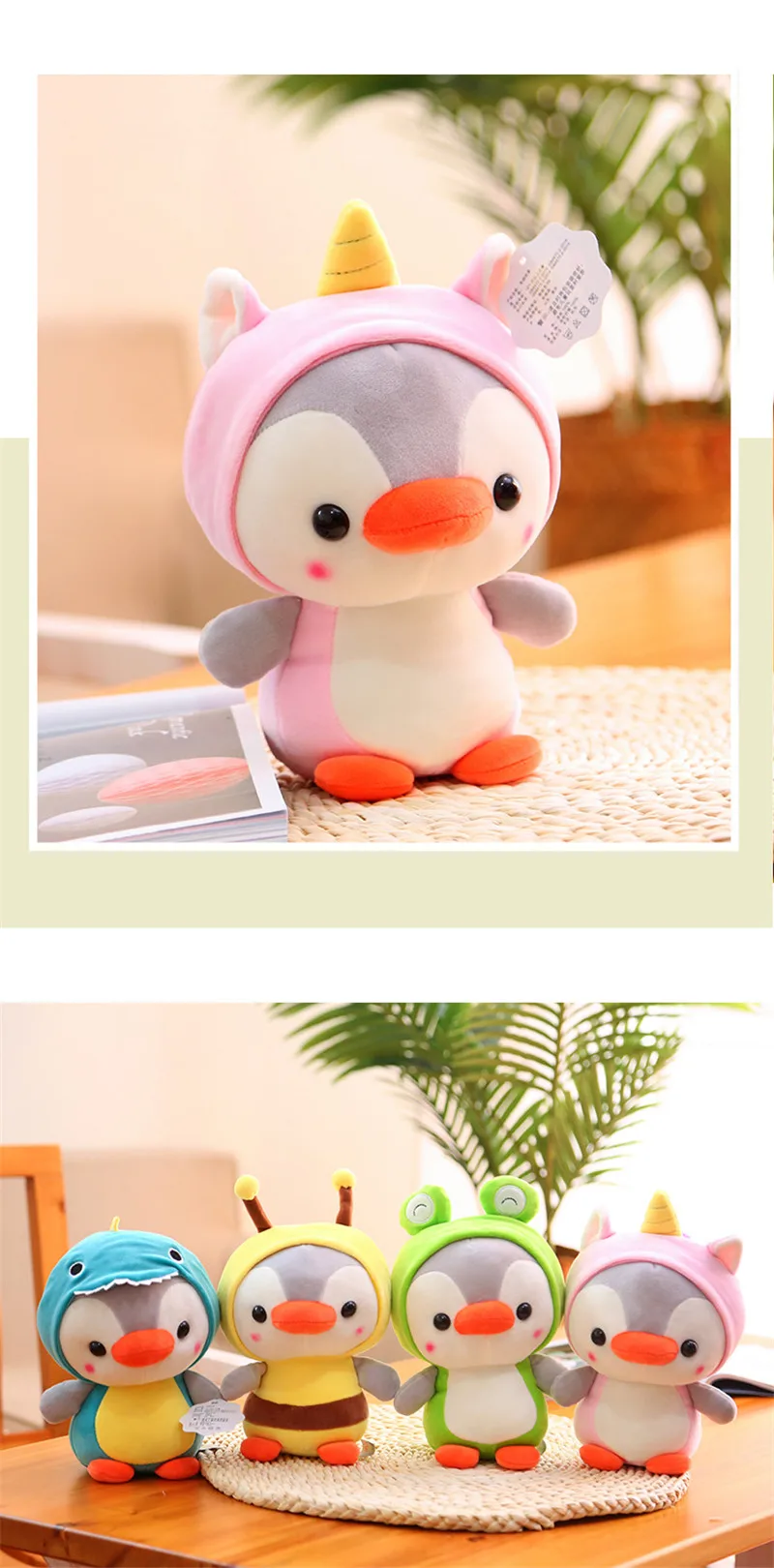 frgs suffted soft penguin dolls kids toy girls birthday gift 23
