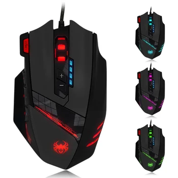 Wired Mouse USB Optical Gaming Mouse 12 Programmable Buttons Computer Game Mice 4 Adjustable DPI 7 LED Lights
Wired Mouse USB Optical Gaming Mouse 12 Programmable Buttons Computer Game Mice 4 Adjustable DPI 7 LED Lights