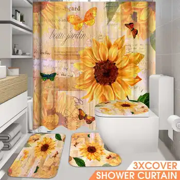 180x180cm Bathroom Set Waterproof Shower Curtain Bath Cover Bathroom Decor Butterfly Sunflower Type
180x180cm Bathroom Set Waterproof Shower Curtain Bath Cover Bathroom Decor Butterfly Sunflower Type