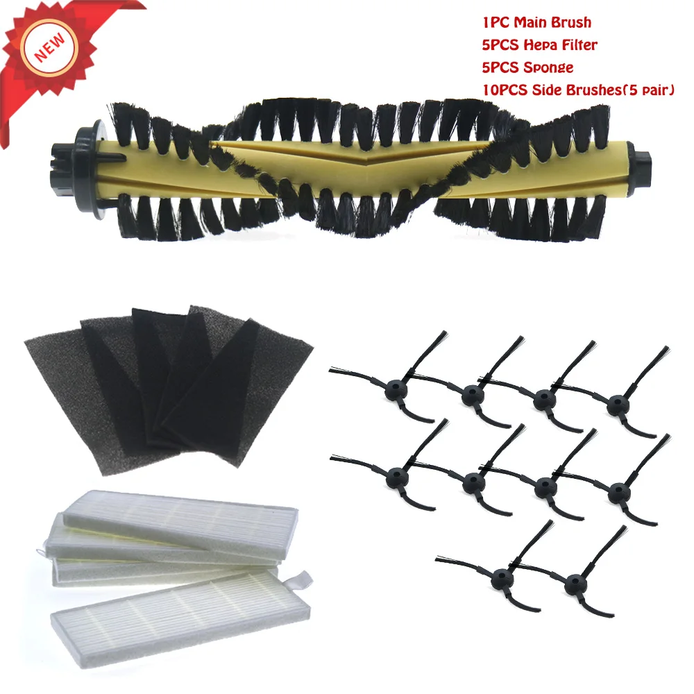 Main Brush HEPA Filter Sponge Side Brushes For ILIFE A4 Robot Vacuum Cleaner Parts Fit For ILIFE A4 T4 X432 X430
Main Brush HEPA Filter Sponge Side Brushes For ILIFE A4 Robot Vacuum Cleaner Parts Fit For ILIFE A4 T4 X432 X430