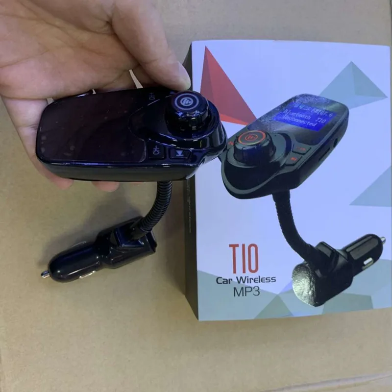 2017 T10 Car Wireless MP3 FM Transmitter Display Bluetooth V3.0+EDR Handsfree Kit Support U Disk FLAC TF Card DHL OTH339
2017 T10 Car Wireless MP3 FM Transmitter Display Bluetooth V3.0+EDR Handsfree Kit Support U Disk FLAC TF Card DHL OTH339
