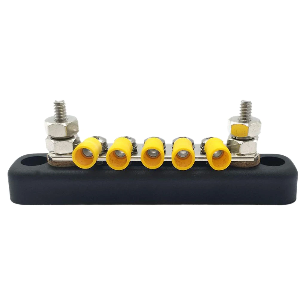 5 Way Terminal Bus Bar 150A DC 130A AC For Cars Trailers Yachts Ships 5 Way Terminal Bus Bar 150A DC 130A AC For Cars Trailers Yachts Ships