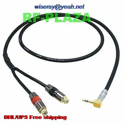 Фото DHL/EMS 20 pcs 3.5mm plug L stereo to 2-RCA jack mono Pro Lead Audio Y Cable Canare L4E6S 3~12M with one year warranty-A2 | Электроника