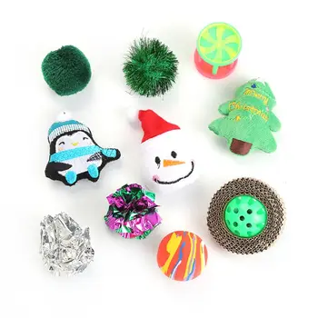 13 Pcs Christmas Elements Cat Toy Set Quality Durable Cat Stick with Ball Play Xmas Christmas Elements Cat Toys
13 Pcs Christmas Elements Cat Toy Set Quality Durable Cat Stick with Ball Play Xmas Christmas Elements Cat Toys