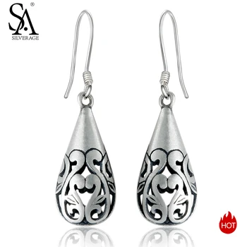 SA SILVERAGE Real 925 Sterling Silver Drop Earrings Vintage Earrings For Women 2020 Jewelry Long Hanging Earrings Set Female
SA SILVERAGE Real 925 Sterling Silver Drop Earrings Vintage Earrings For Women 2020 Jewelry Long Hanging Earrings Set Female