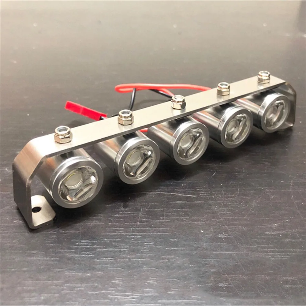 Metal Roof Light Spotlight Searchlight 5 High Brightness LED 5W for Traxxas UDR X-MAXX E REVO Slash TRX4 SCX10 RC Car Parts
Metal Roof Light Spotlight Searchlight 5 High Brightness LED 5W for Traxxas UDR X-MAXX E REVO Slash TRX4 SCX10 RC Car Parts