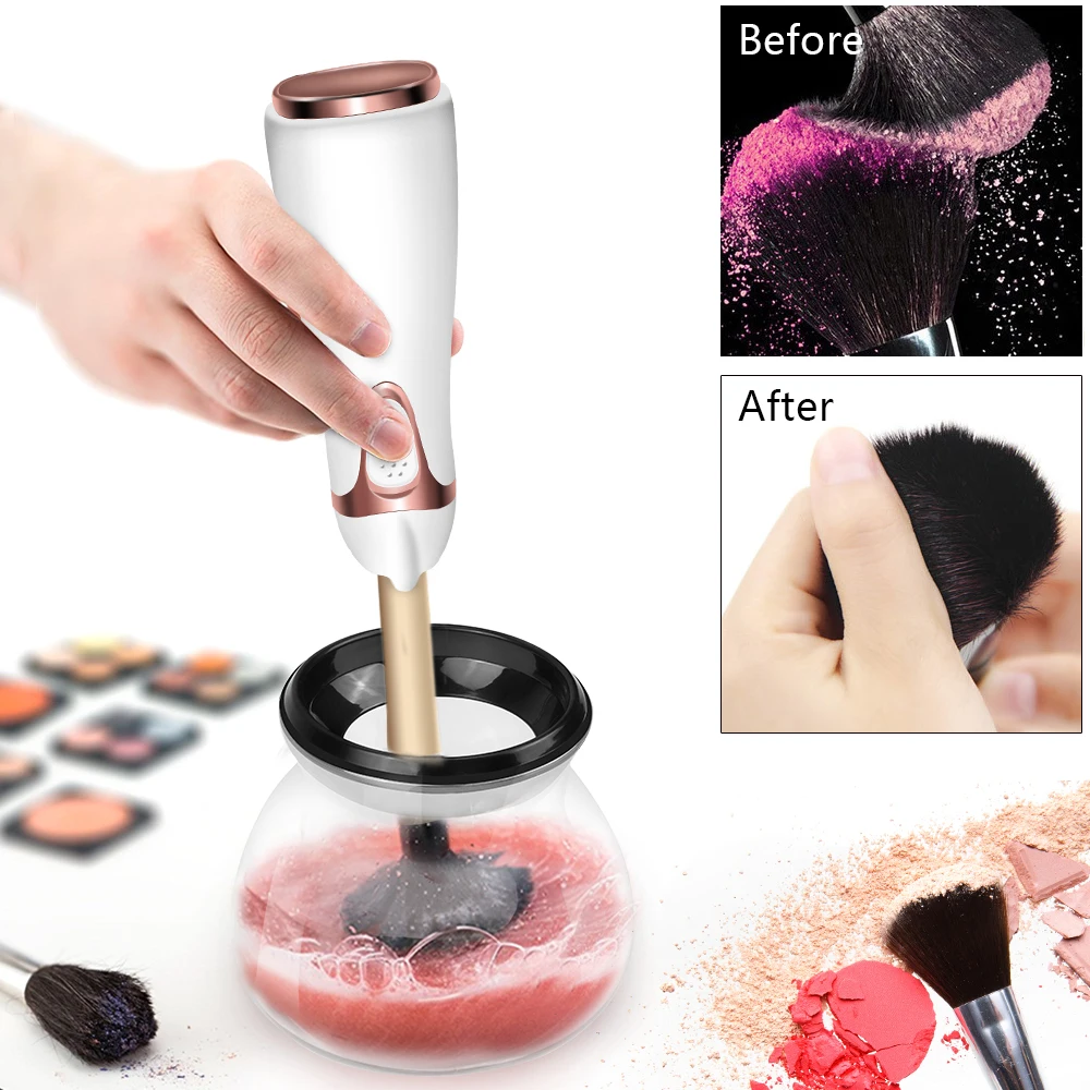 Makeup Brush Cleaner and Dryer Battery Automatic Brush Cleaner Machine Spinner Cosmetic Brush Fast Cleaning Makeup Brushes Tools
Makeup Brush Cleaner and Dryer Battery Automatic Brush Cleaner Machine Spinner Cosmetic Brush Fast Cleaning Makeup Brushes Tools