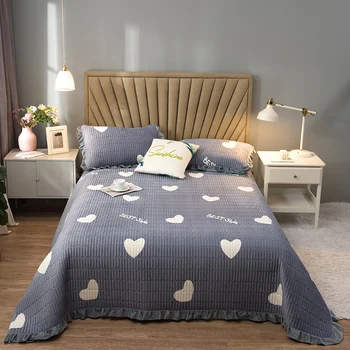 Bedding Fleece Set Quilted Flannel Velvet Bedspread Pillowcase Ruffles Bed Cover Skirt Japan Style Thicken Sheet Grey Heart New
Bedding Fleece Set Quilted Flannel Velvet Bedspread Pillowcase Ruffles Bed Cover Skirt Japan Style Thicken Sheet Grey Heart New