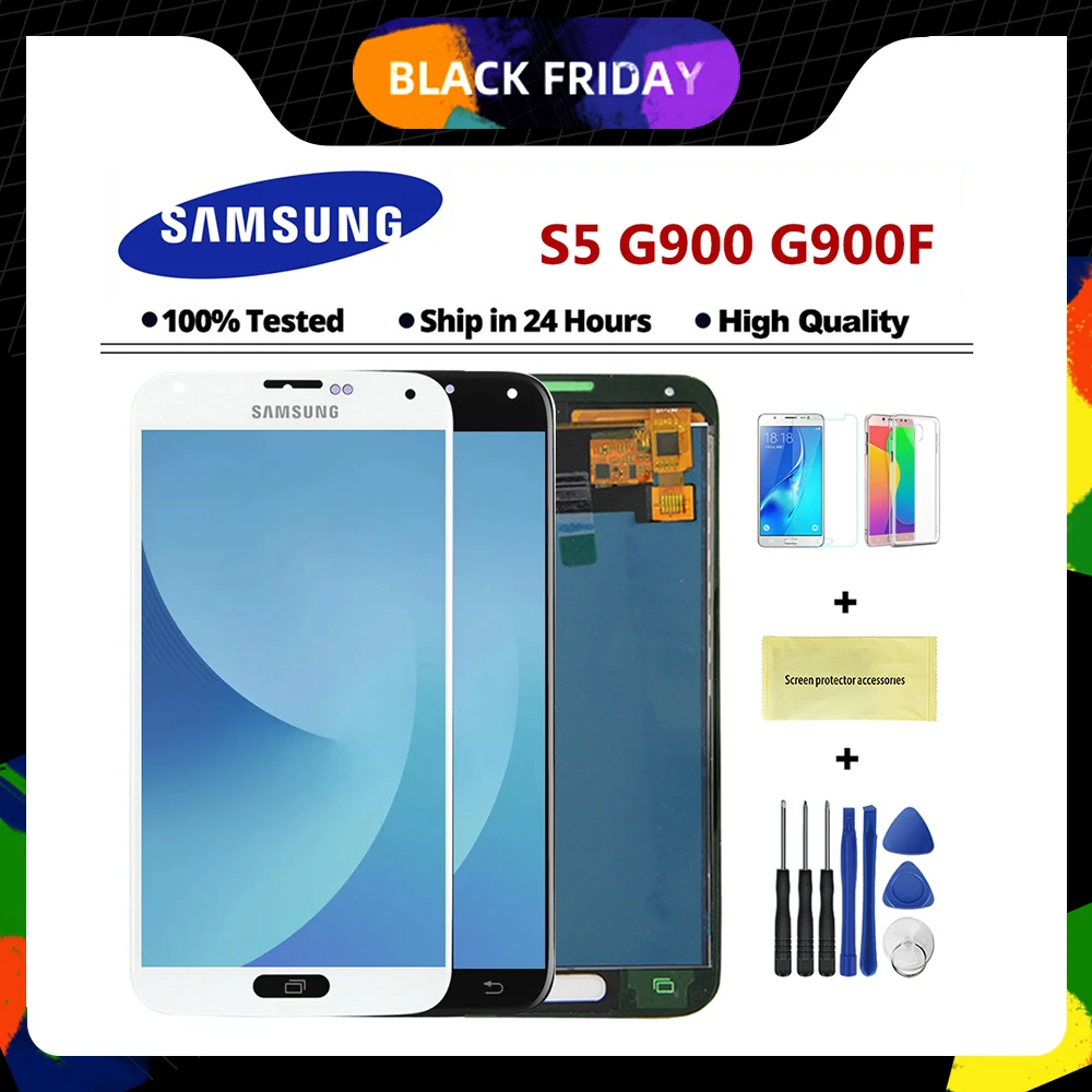 100% Test Lcd for Samsung Galaxy 4G S5 i9600 G900 G900M G900F Lcd Display Touch Screen Digitizer Assembly (not compatible G900H)
100% Test Lcd for Samsung Galaxy 4G S5 i9600 G900 G900M G900F Lcd Display Touch Screen Digitizer Assembly (not compatible G900H)