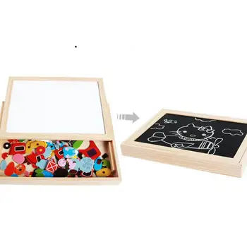Hobbylane Wooden Magnetic Puzzle Double Side Drawing Board Blocks Educational Toy for Kids
Hobbylane Wooden Magnetic Puzzle Double Side Drawing Board Blocks Educational Toy for Kids