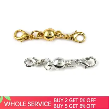 5pcs Magnetic Clasps Round Ball Lobster Clasp Gold Silver Color Clasps DIY Bracelet Neckalce Jewelry Making Findings Accessories
5pcs Magnetic Clasps Round Ball Lobster Clasp Gold Silver Color Clasps DIY Bracelet Neckalce Jewelry Making Findings Accessories
