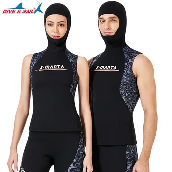 DIVE&SAIL 3MM Neoprene Jumpsuit Tops Men Women Sleeveless Wetsuits With Headgear Swimming Diving Water Sports Jacket Wet Suits
DIVE&SAIL 3MM Neoprene Jumpsuit Tops Men Women Sleeveless Wetsuits With Headgear Swimming Diving Water Sports Jacket Wet Suits