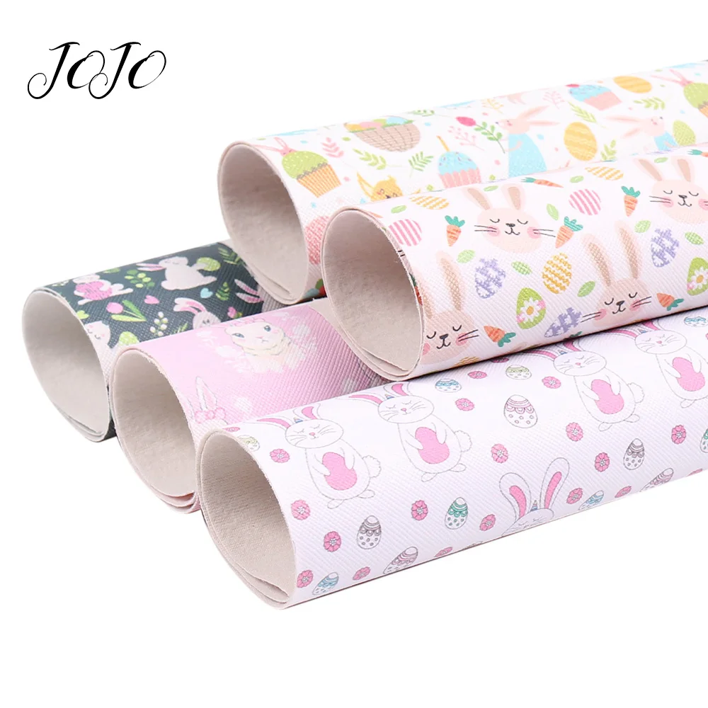 JOJO BOWS 22*30cm 1pc Easter Faux Synthetic Leather Sheet Easter Eggs Rabbit Flower Printed Fabric DIY Hair Bows Handmade Crafts
JOJO BOWS 22*30cm 1pc Easter Faux Synthetic Leather Sheet Easter Eggs Rabbit Flower Printed Fabric DIY Hair Bows Handmade Crafts