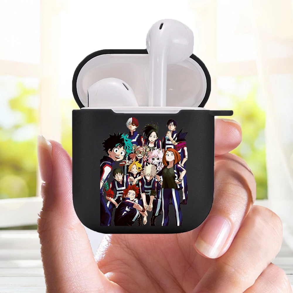 shell etui My Hero Academia Midoriya cartoon Cute Earphone Charging Box Case For Apple AirPods 2 1 Black Protective Accessories
shell etui My Hero Academia Midoriya cartoon Cute Earphone Charging Box Case For Apple AirPods 2 1 Black Protective Accessories