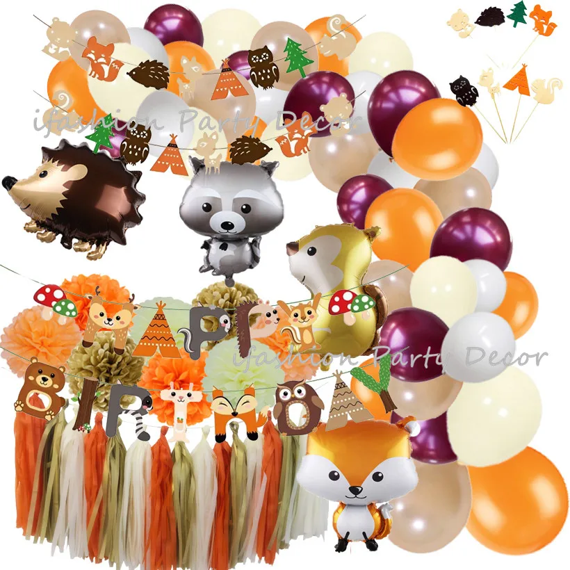 Jungle Raccoon Fox Banner Party Balloon Garland Set Cartoon Animal Helium Balloon Garland Set Kids Baby Shower Birthday Safari Party Decor Classic Toys
Jungle Raccoon Fox Banner Party Balloon Garland Set Cartoon Animal Helium Balloon Garland Set Kids Baby Shower Birthday Safari Party Decor Classic Toys
