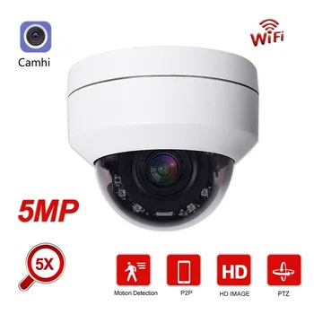 Security Wireless 5MP WIFI IP Camera 2MP Pan Tilt Speed PTZ Camera 5X ZOOM 2.7~13.5mm lens IP66 Metal Dome IR30M P2P Camhi Audio
Security Wireless 5MP WIFI IP Camera 2MP Pan Tilt Speed PTZ Camera 5X ZOOM 2.7~13.5mm lens IP66 Metal Dome IR30M P2P Camhi Audio