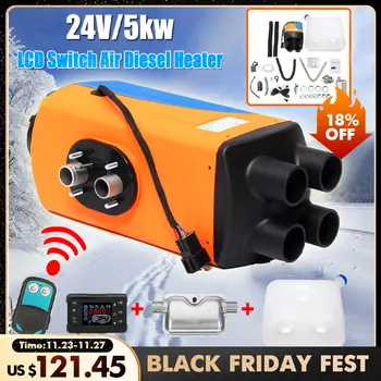 24V Car Heater 5KW Car Parking Air Diesels Fuel Heater 4-Holes 5000W for RV Boats Motorhome Trucks Trailer Car Accessories
24V Car Heater 5KW Car Parking Air Diesels Fuel Heater 4-Holes 5000W for RV Boats Motorhome Trucks Trailer Car Accessories